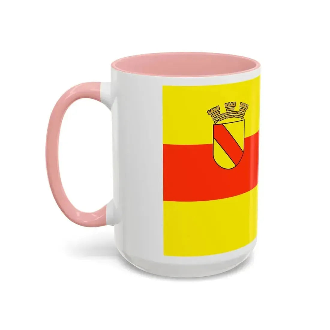 Flag of Baden Baden Germany - Accent Coffee Mug - Go Mug Yourself