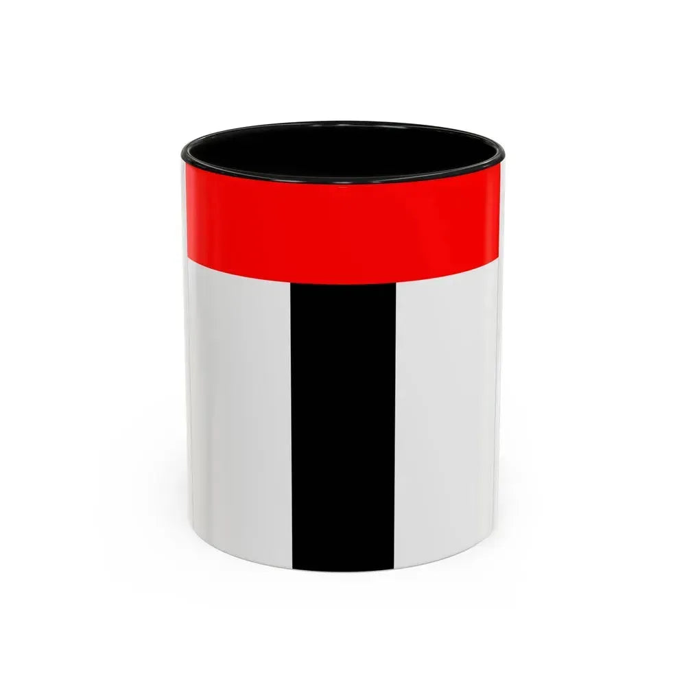 Flag of Baden Switzerland - Accent Coffee Mug 11oz Black - Go Mug Yourself