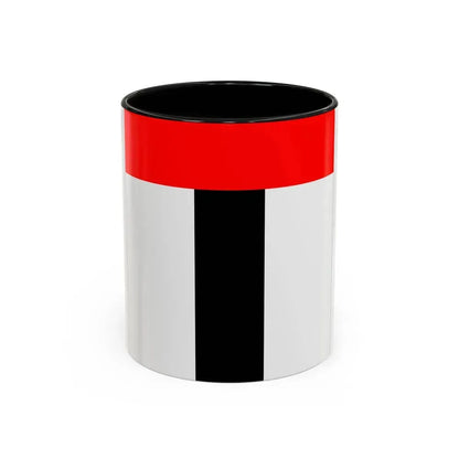 Flag of Baden Switzerland - Accent Coffee Mug 11oz Black - Go Mug Yourself