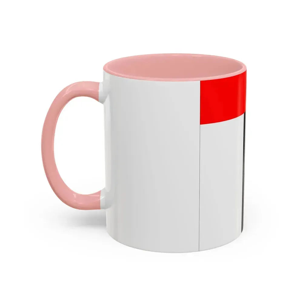Flag of Baden Switzerland - Accent Coffee Mug - Go Mug Yourself