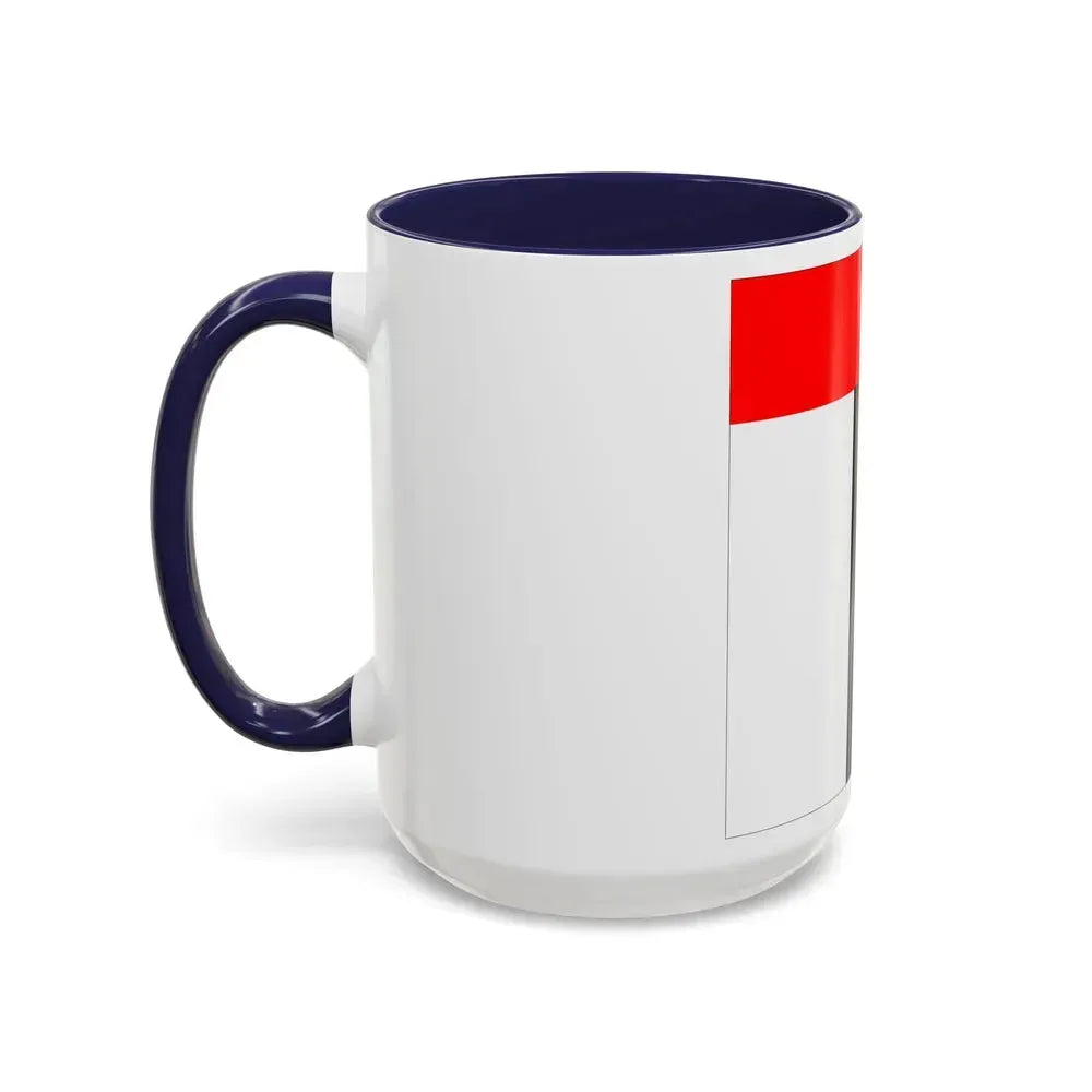 Flag of Baden Switzerland - Accent Coffee Mug - Go Mug Yourself