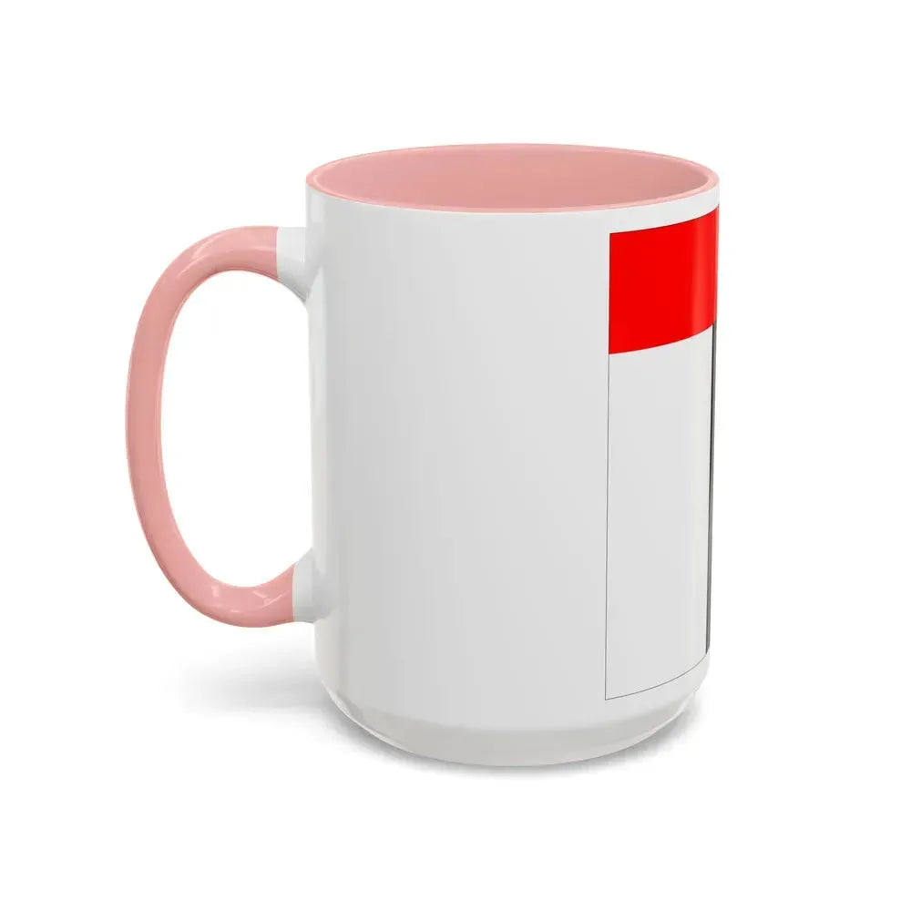 Flag of Baden Switzerland - Accent Coffee Mug - Go Mug Yourself