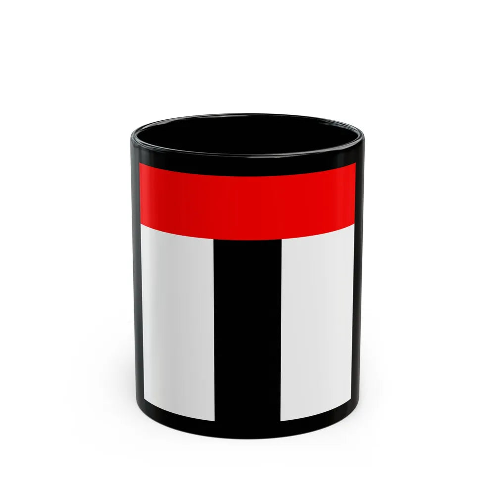 Flag of Baden Switzerland - Black Coffee Mug-11oz-Go Mug Yourself