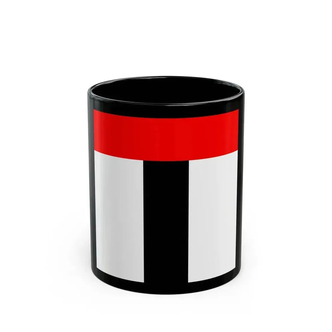 Flag of Baden Switzerland - Black Coffee Mug 11oz - Go Mug Yourself