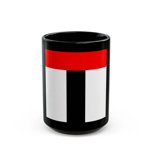 Flag of Baden Switzerland - Black Coffee Mug-15oz-Go Mug Yourself