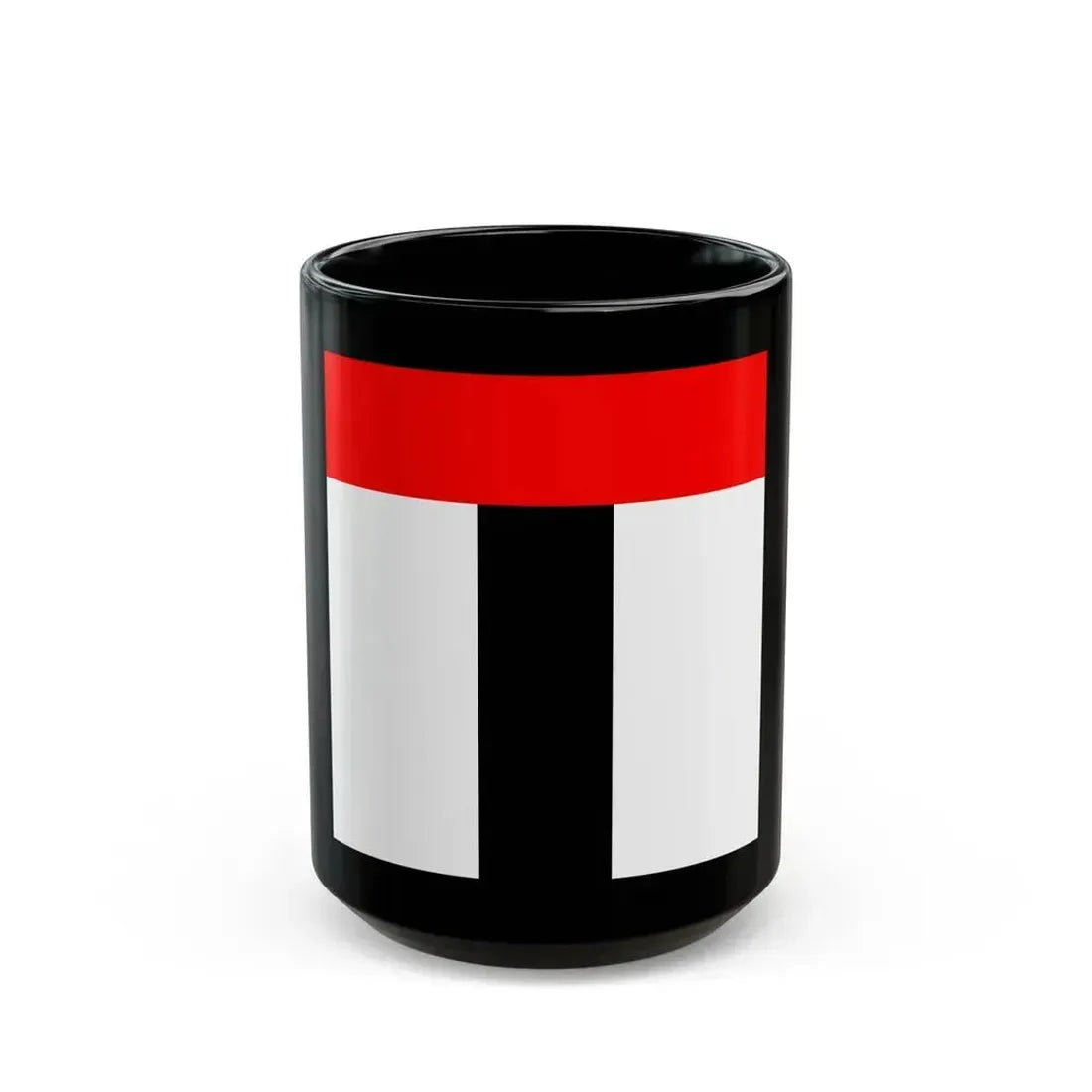 Flag of Baden Switzerland - Black Coffee Mug 15oz - Go Mug Yourself