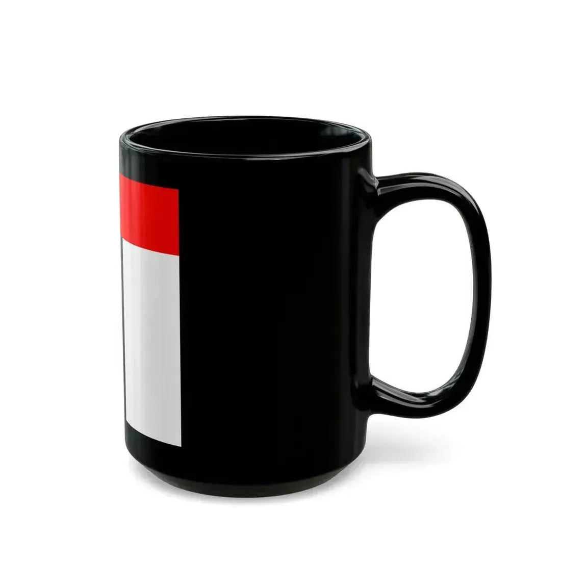 Flag of Baden Switzerland - Black Coffee Mug - Go Mug Yourself