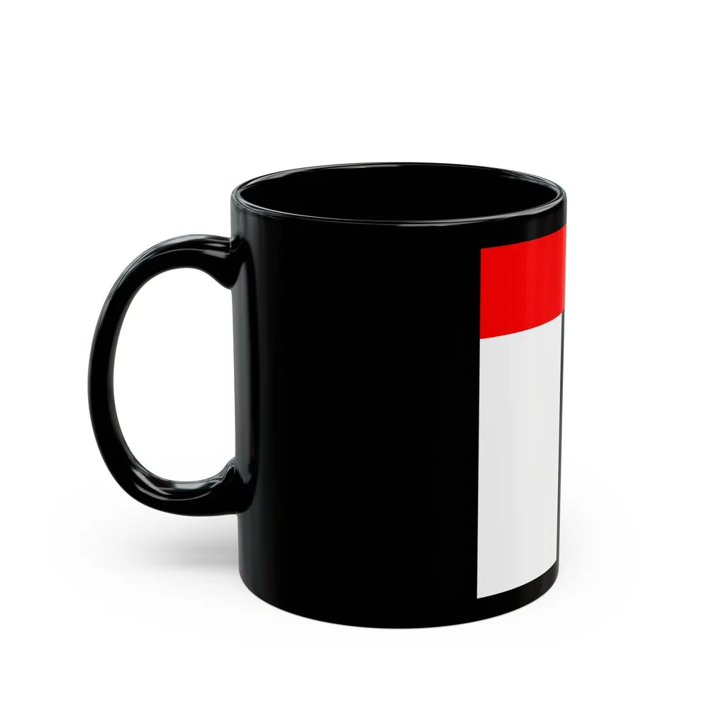 Flag of Baden Switzerland - Black Coffee Mug-Go Mug Yourself