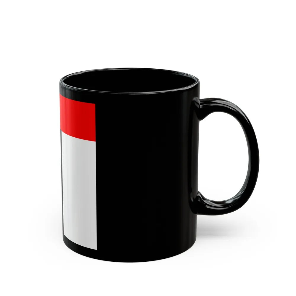 Flag of Baden Switzerland - Black Coffee Mug-Go Mug Yourself