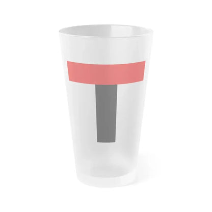 Flag of Baden Switzerland - Frosted Pint Glass 16oz 16oz Frosted - Go Mug Yourself