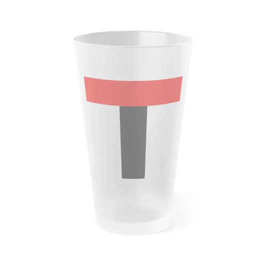 Flag of Baden Switzerland - Frosted Pint Glass 16oz 16oz Frosted - Go Mug Yourself