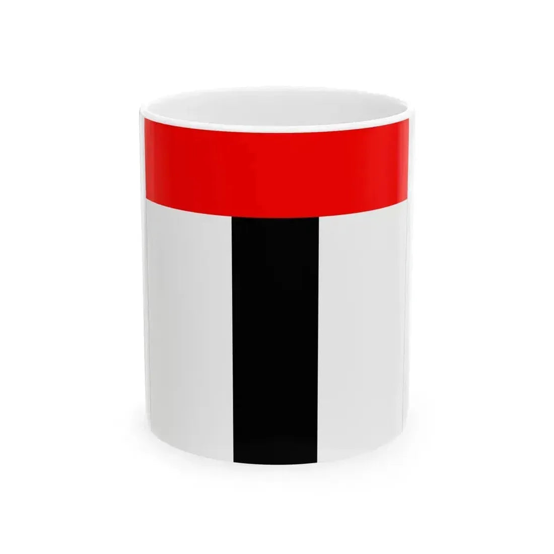 Flag of Baden Switzerland - White Coffee Mug 11oz - Go Mug Yourself