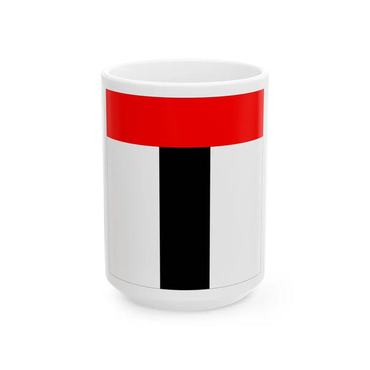 Flag of Baden Switzerland - White Coffee Mug-15oz-Go Mug Yourself