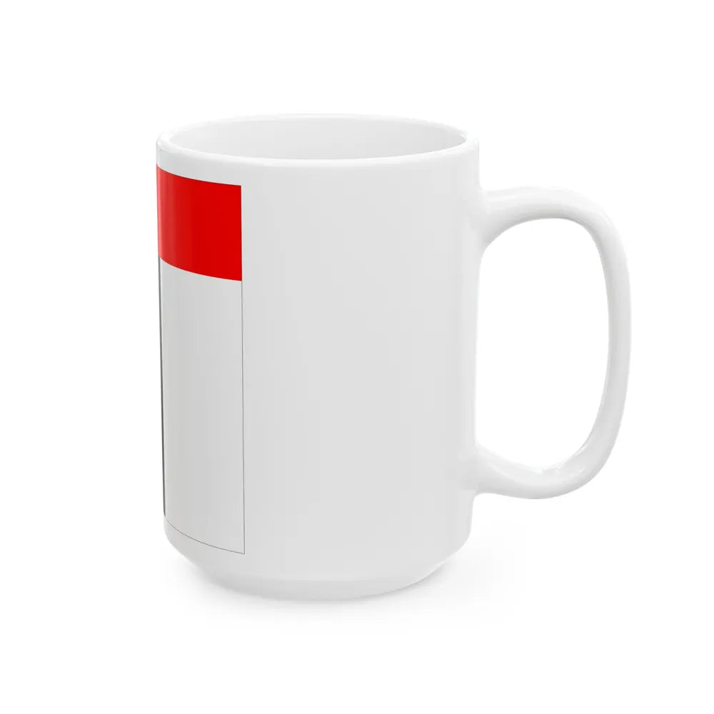 Flag of Baden Switzerland - White Coffee Mug-Go Mug Yourself