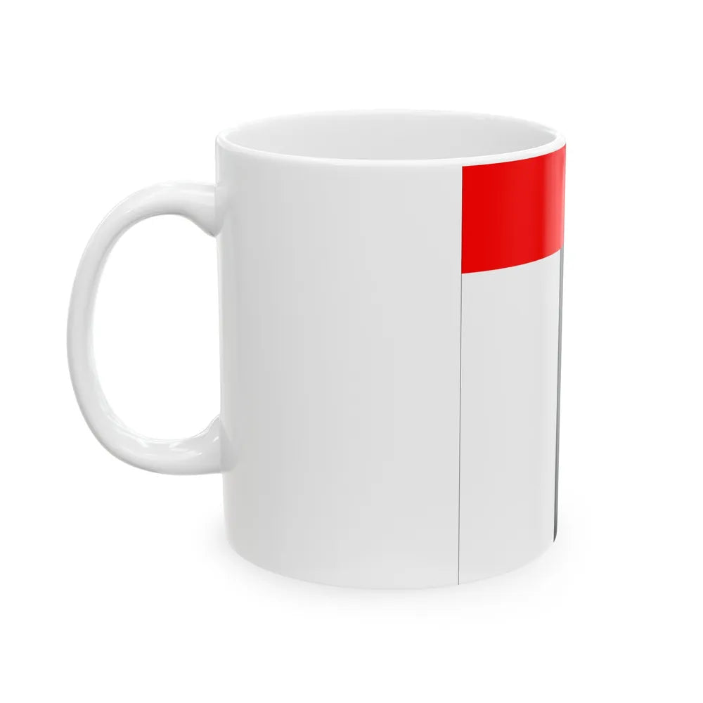 Flag of Baden Switzerland - White Coffee Mug-Go Mug Yourself