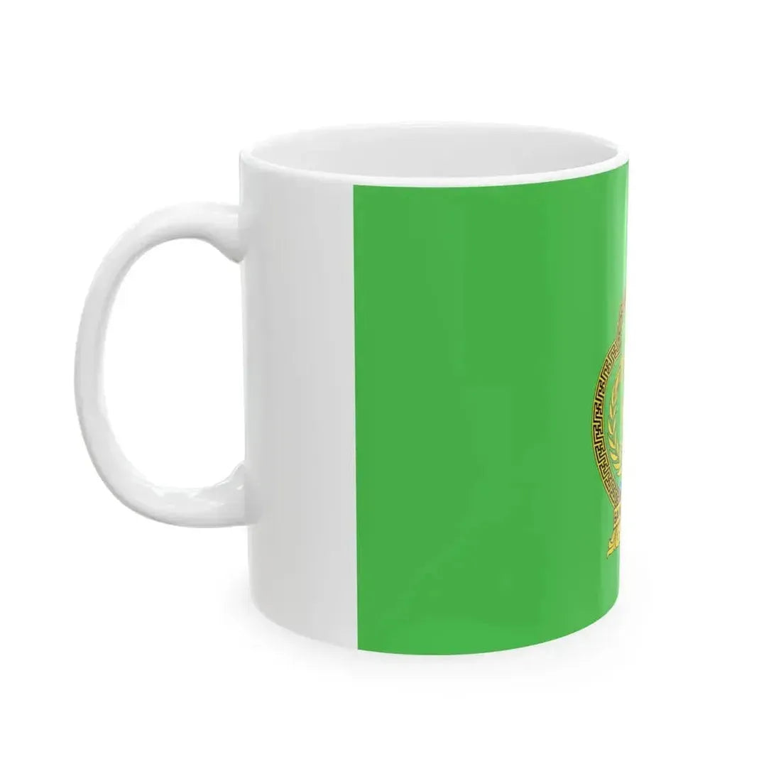 Flag of Bagakhangai district Ulaanbaatar (Mongolia) White Coffee Mug - Go Mug Yourself