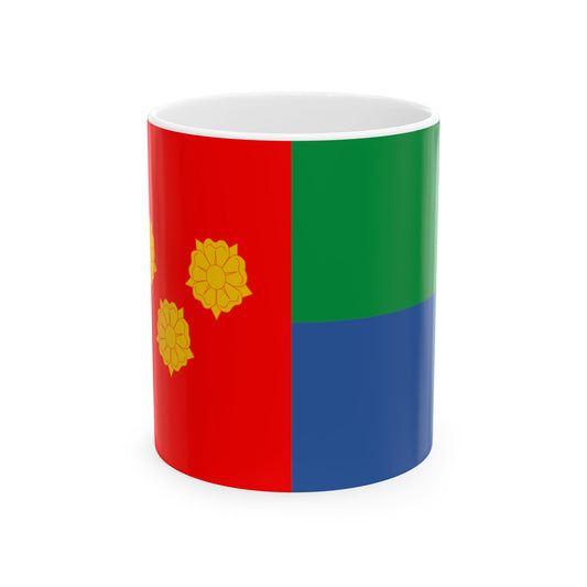 Flag of Baghdati Municipality (Georgia) White Coffee Mug-11oz-Go Mug Yourself