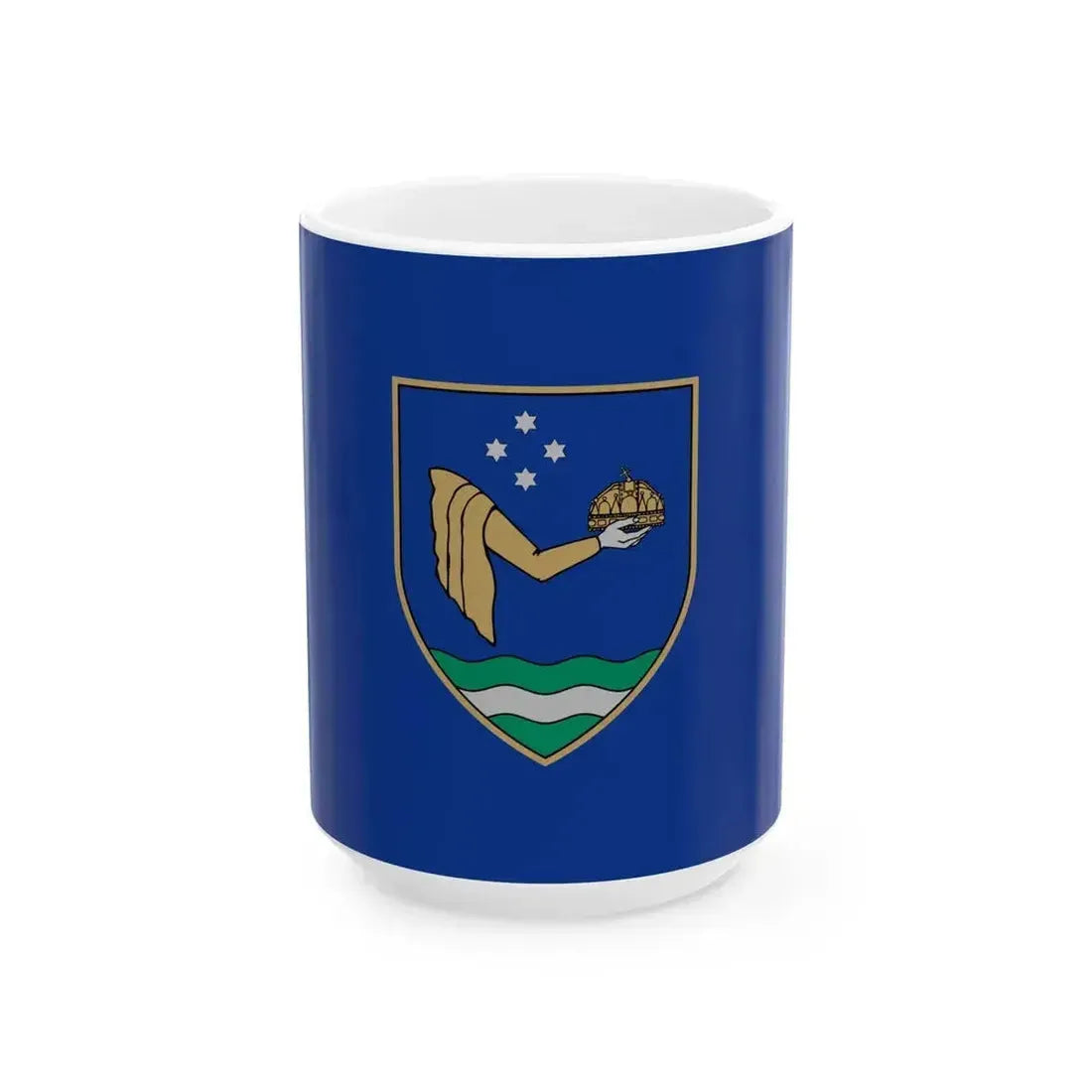 Flag of Bagod (Hungary) White Coffee Mug 15oz - Go Mug Yourself