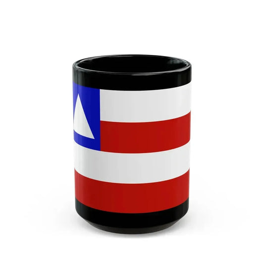 Flag of Bahia Brazil - Black Coffee Mug 15oz - Go Mug Yourself