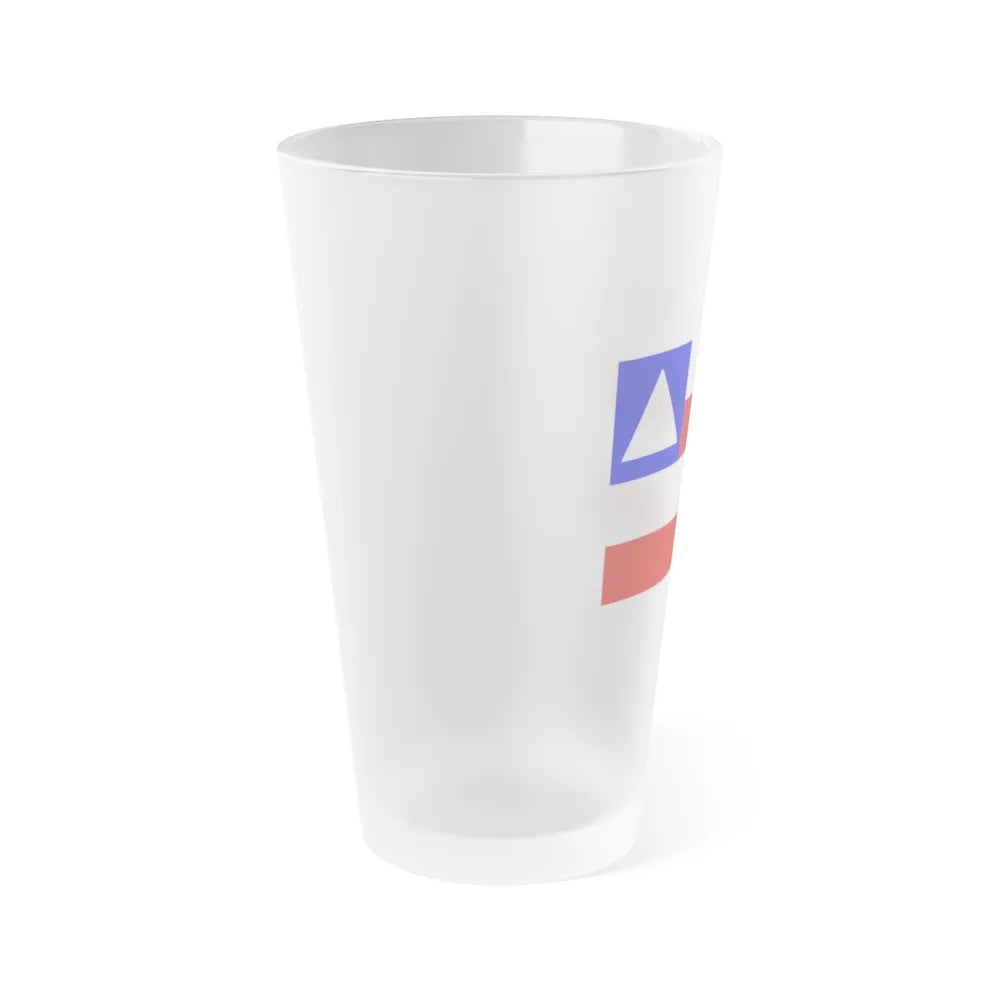 Flag of Bahia Brazil - Frosted Pint Glass 16oz-Go Mug Yourself