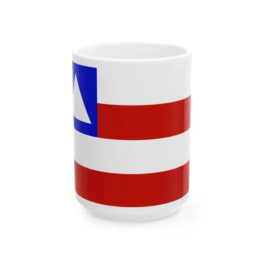 Flag of Bahia Brazil - White Coffee Mug 15oz - Go Mug Yourself