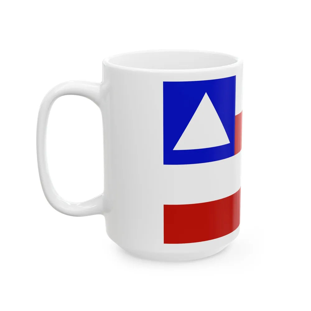 Flag of Bahia Brazil - White Coffee Mug-Go Mug Yourself