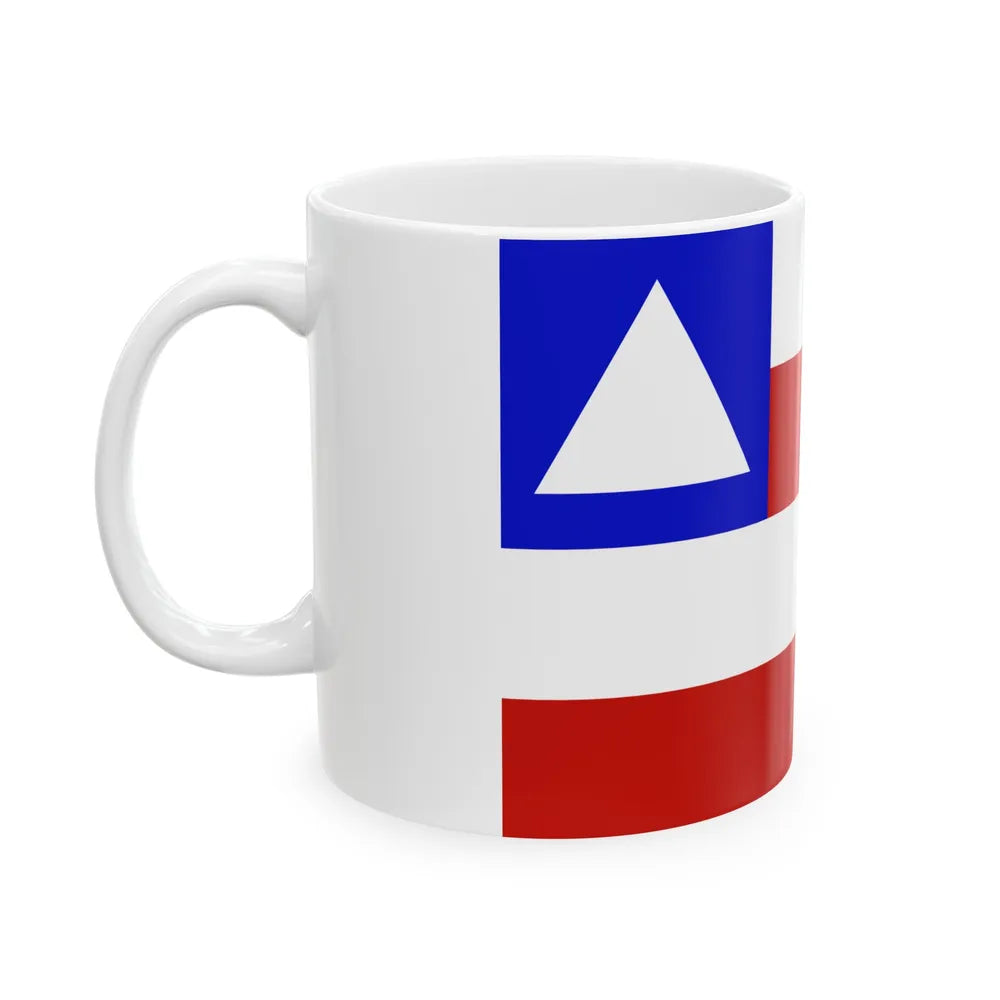 Flag of Bahia Brazil - White Coffee Mug-Go Mug Yourself