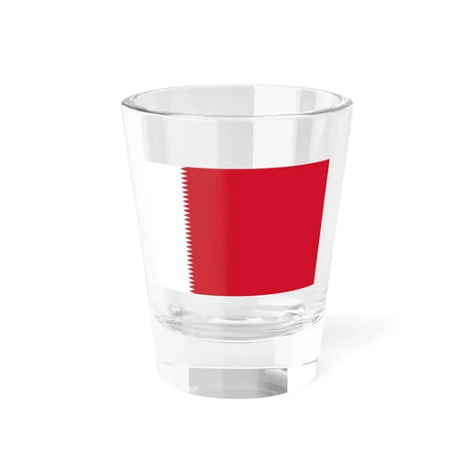 Flag of Bahrain 1932-1972 3-2 (Bahrain) Shot Glass 1.5oz 1.5oz - Go Mug Yourself