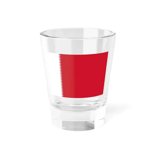 Flag of Bahrain 1932-1972 (Bahrain) Shot Glass 1.5oz 1.5oz - Go Mug Yourself