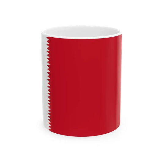Flag of Bahrain 1932-1972 (Bahrain) White Coffee Mug 11oz - Go Mug Yourself