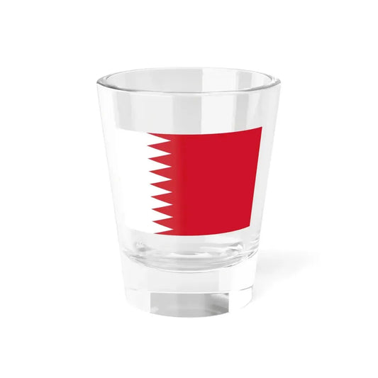 Flag of Bahrain 1972-2002 3-2 (Bahrain) Shot Glass 1.5oz 1.5oz - Go Mug Yourself