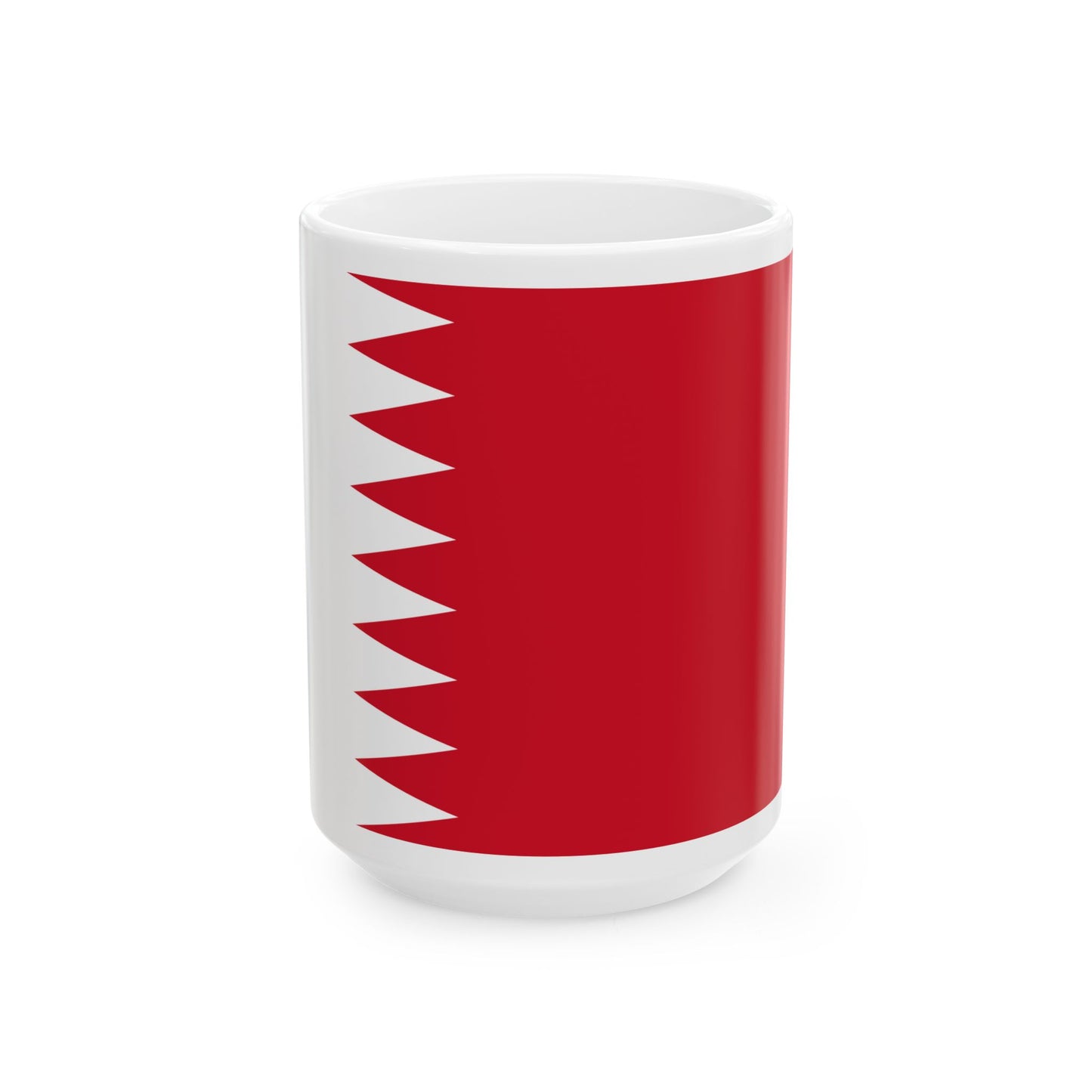 Flag of Bahrain 1972-2002 3-2 (Bahrain) White Coffee Mug-15oz-Go Mug Yourself