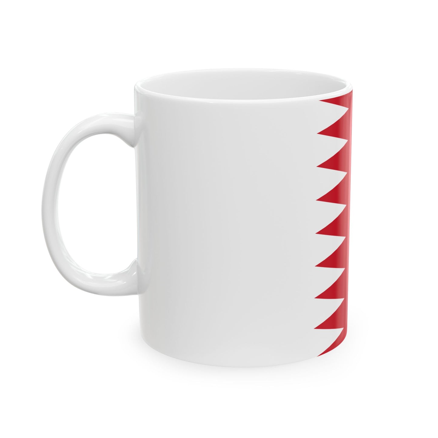 Flag of Bahrain 1972-2002 3-2 (Bahrain) White Coffee Mug-Go Mug Yourself