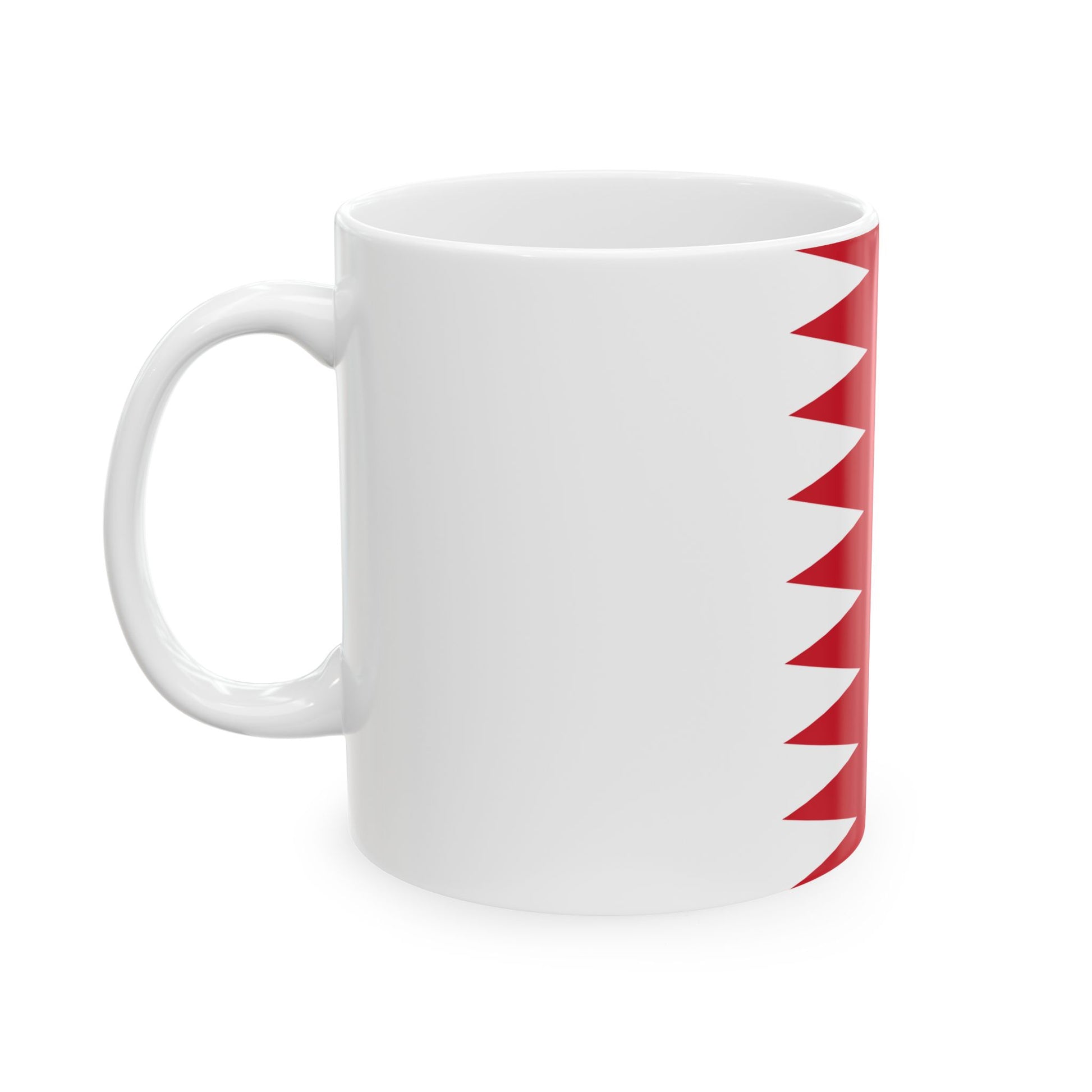 Flag of Bahrain 1972-2002 3-2 (Bahrain) White Coffee Mug-Go Mug Yourself