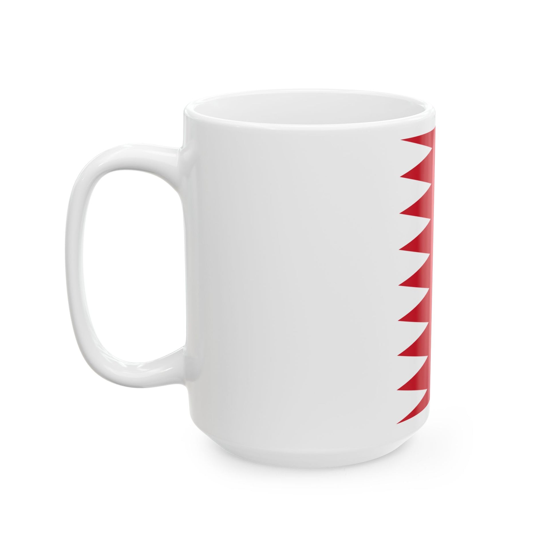 Flag of Bahrain 1972-2002 3-2 (Bahrain) White Coffee Mug-Go Mug Yourself