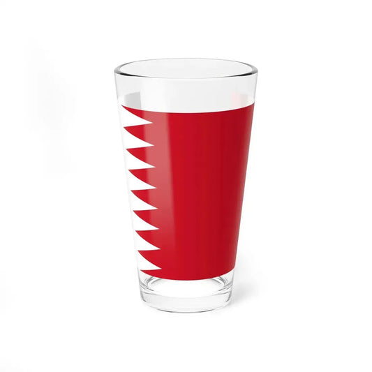 Flag of Bahrain 1972-2002 (Bahrain) Pint Glass 16oz 16oz - Go Mug Yourself