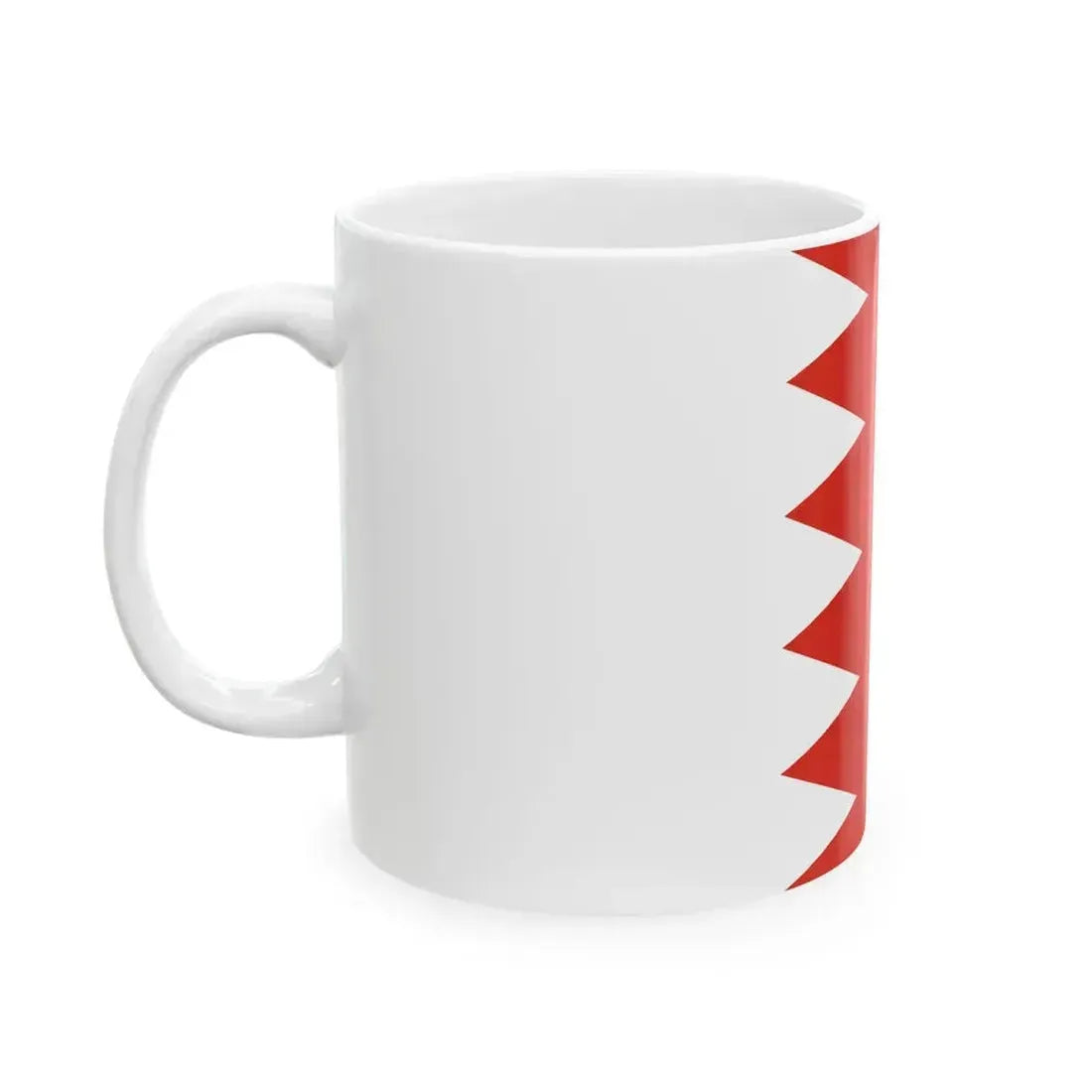 Flag of Bahrain 3-2 (Bahrain) White Coffee Mug - Go Mug Yourself