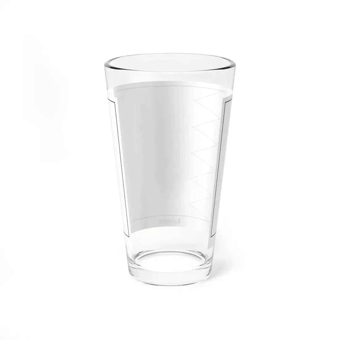 Flag of Bahrain colouring page (Bahrain) Pint Glass 16oz - Go Mug Yourself