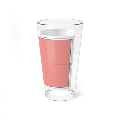 Flag of Bahrain construction sheet (Bahrain) Pint Glass 16oz - Go Mug Yourself