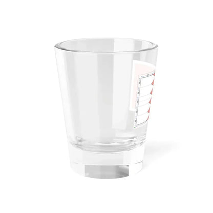 Flag of Bahrain construction sheet (Bahrain) Shot Glass 1.5oz - Go Mug Yourself