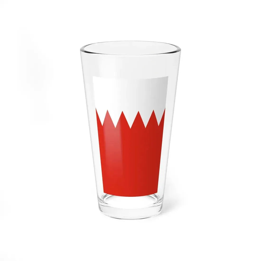Flag of Bahrain vertical (Bahrain) Pint Glass 16oz 16oz - Go Mug Yourself