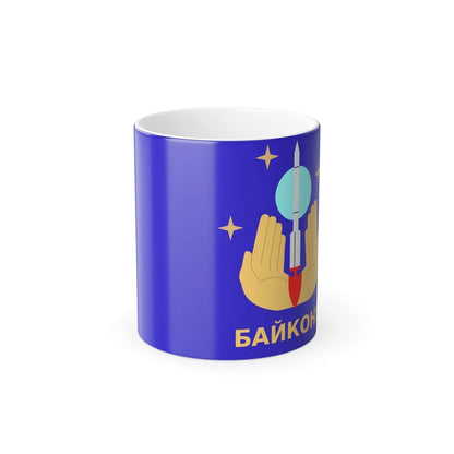 Flag of Baikonur Kazakhstan - Color Changing Coffee Mug-11oz-Go Mug Yourself