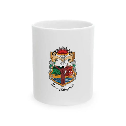 Flag of Baja California (Mexico) White Coffee Mug 11oz - Go Mug Yourself