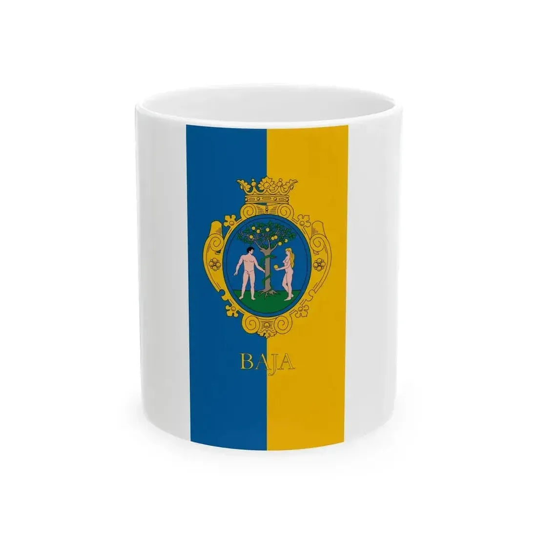 Flag of Baja (Hungary) White Coffee Mug 11oz - Go Mug Yourself