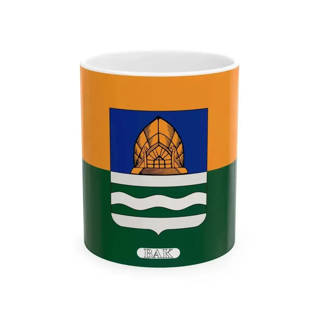 Flag of Bak Hungary (Hungary) White Coffee Mug 11oz - Go Mug Yourself