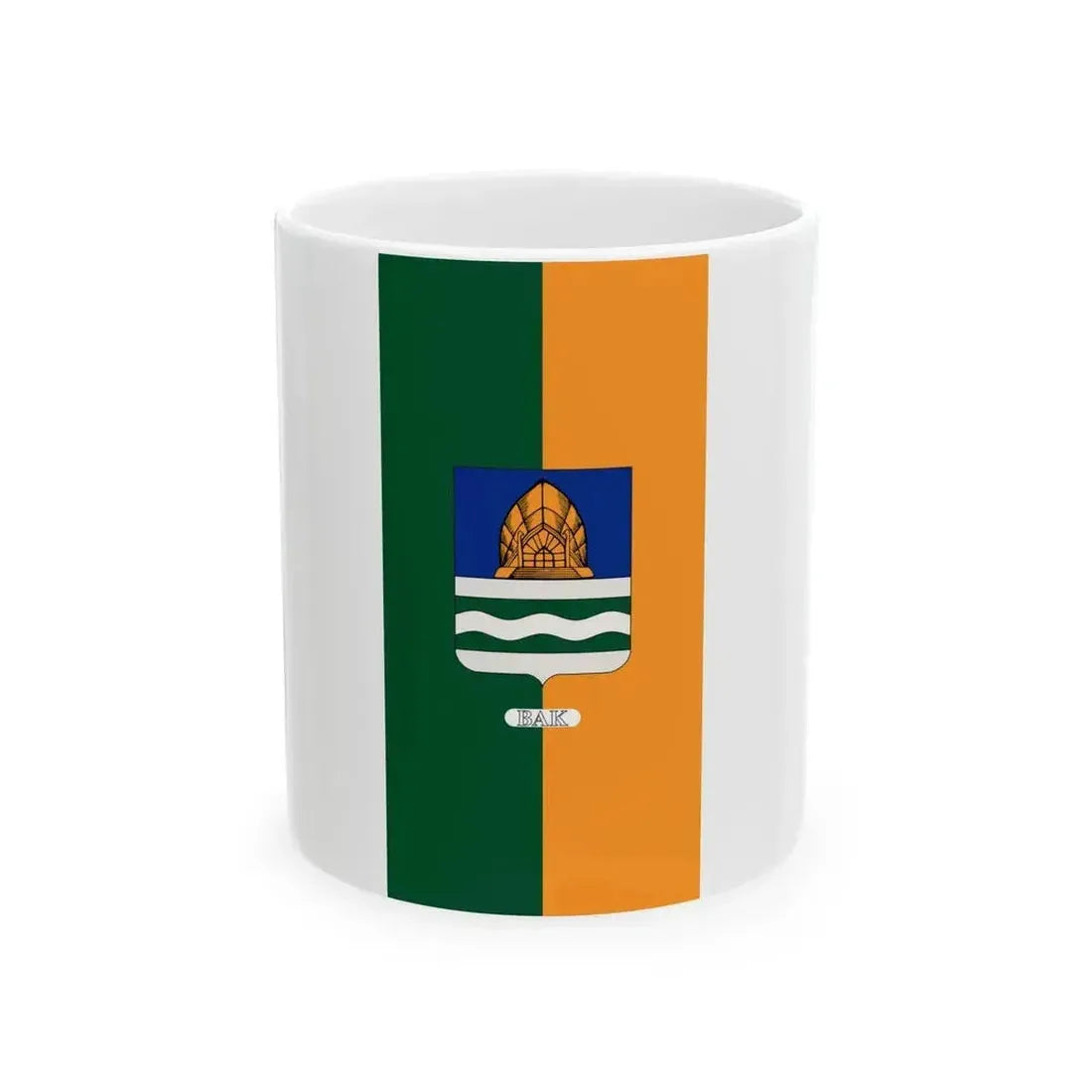 Flag of Bak Hungary vertical (Hungary) White Coffee Mug 11oz - Go Mug Yourself