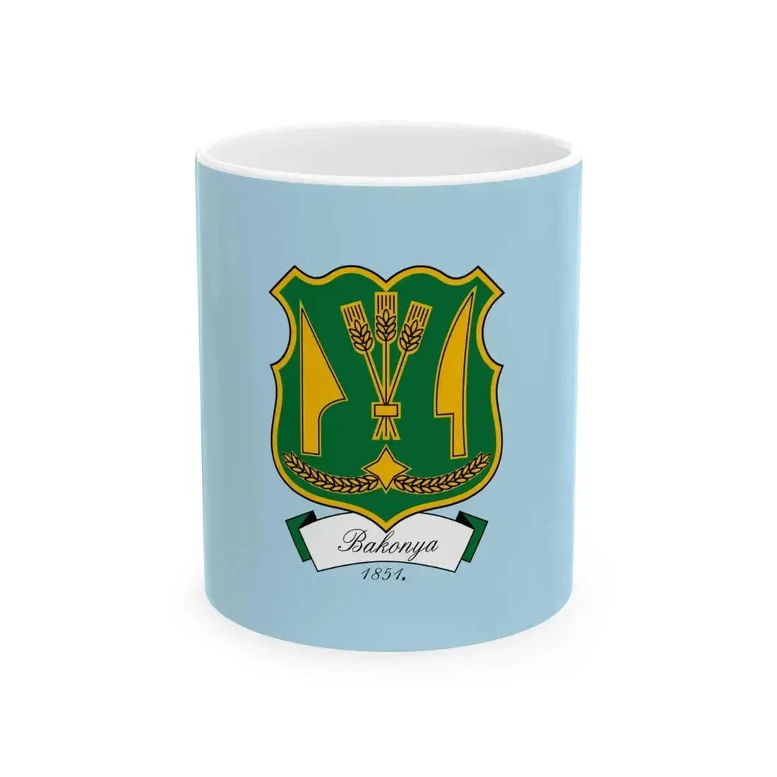 Flag of Bakonya (Hungary) White Coffee Mug 11oz - Go Mug Yourself
