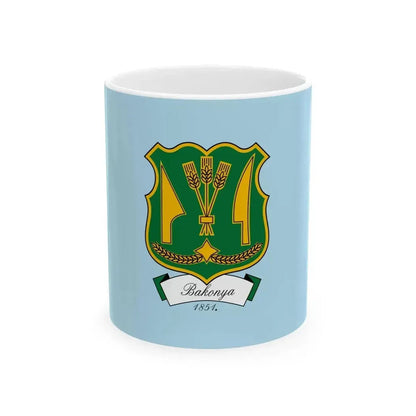 Flag of Bakonya (Hungary) White Coffee Mug 11oz - Go Mug Yourself