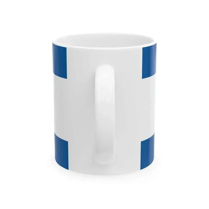 Flag of Bakonyszentivan (Hungary) White Coffee Mug - Go Mug Yourself