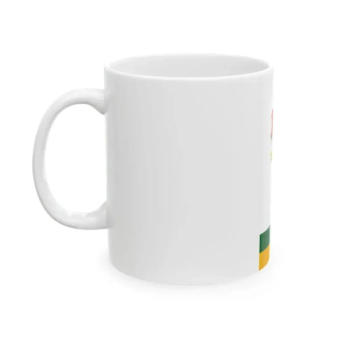 Flag of Bakonyszentkiraly vertical (Hungary) White Coffee Mug - Go Mug Yourself